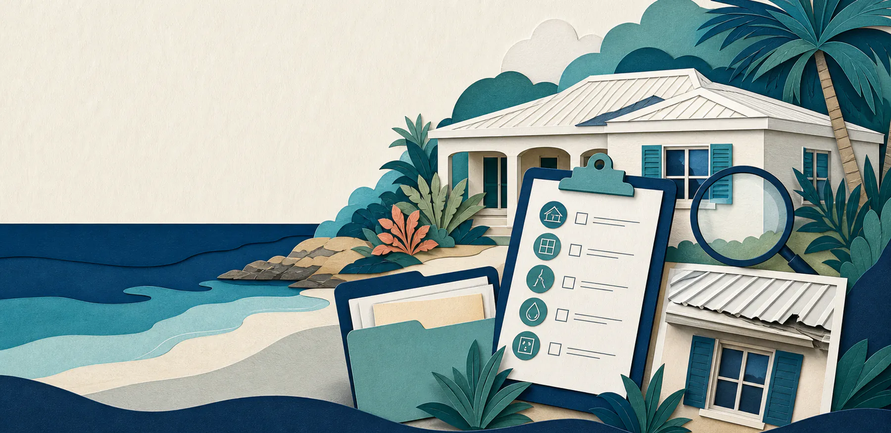 Editorial illustration for the Cayman resale guide